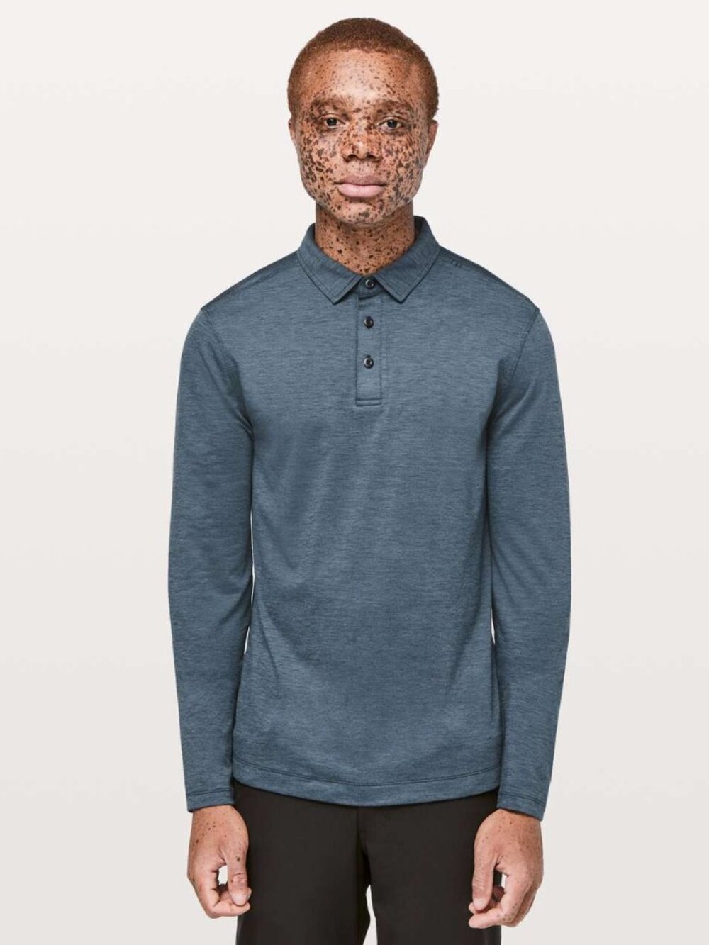 Lululemon Men's Evolution Long Sleeve Polo - Navy